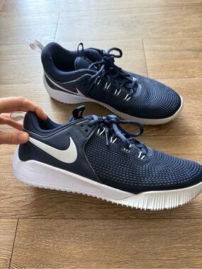 Nike Navy and White Volleyball Shoes